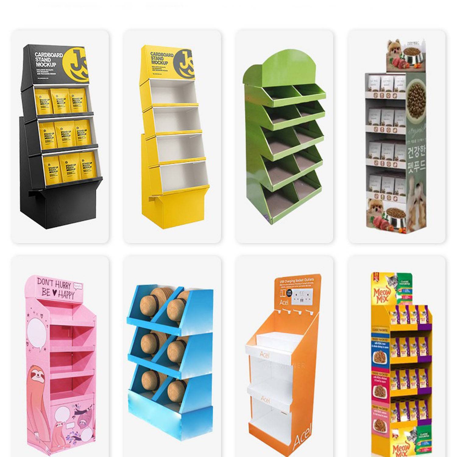 Custom Supermarket Retail Cardboard Display SStand 7