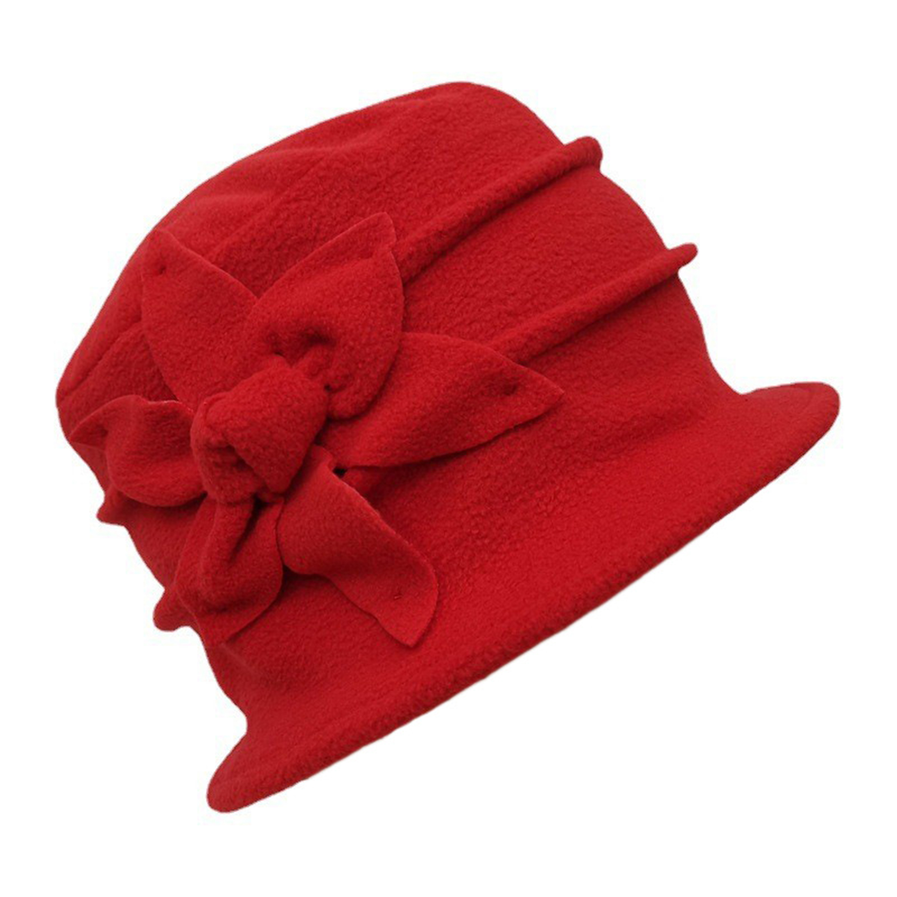 Fleece Flower Cloche Hat 10