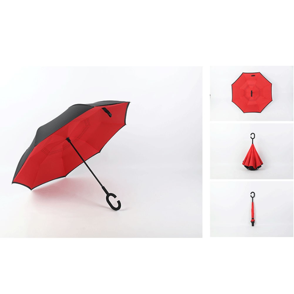Promotional C Handle Reverse Inverted Umbrella Upside Down 2