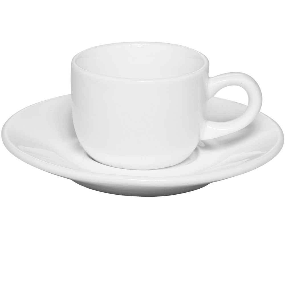 2.5 oz. Porcelain Espresso Cups with Saucer
