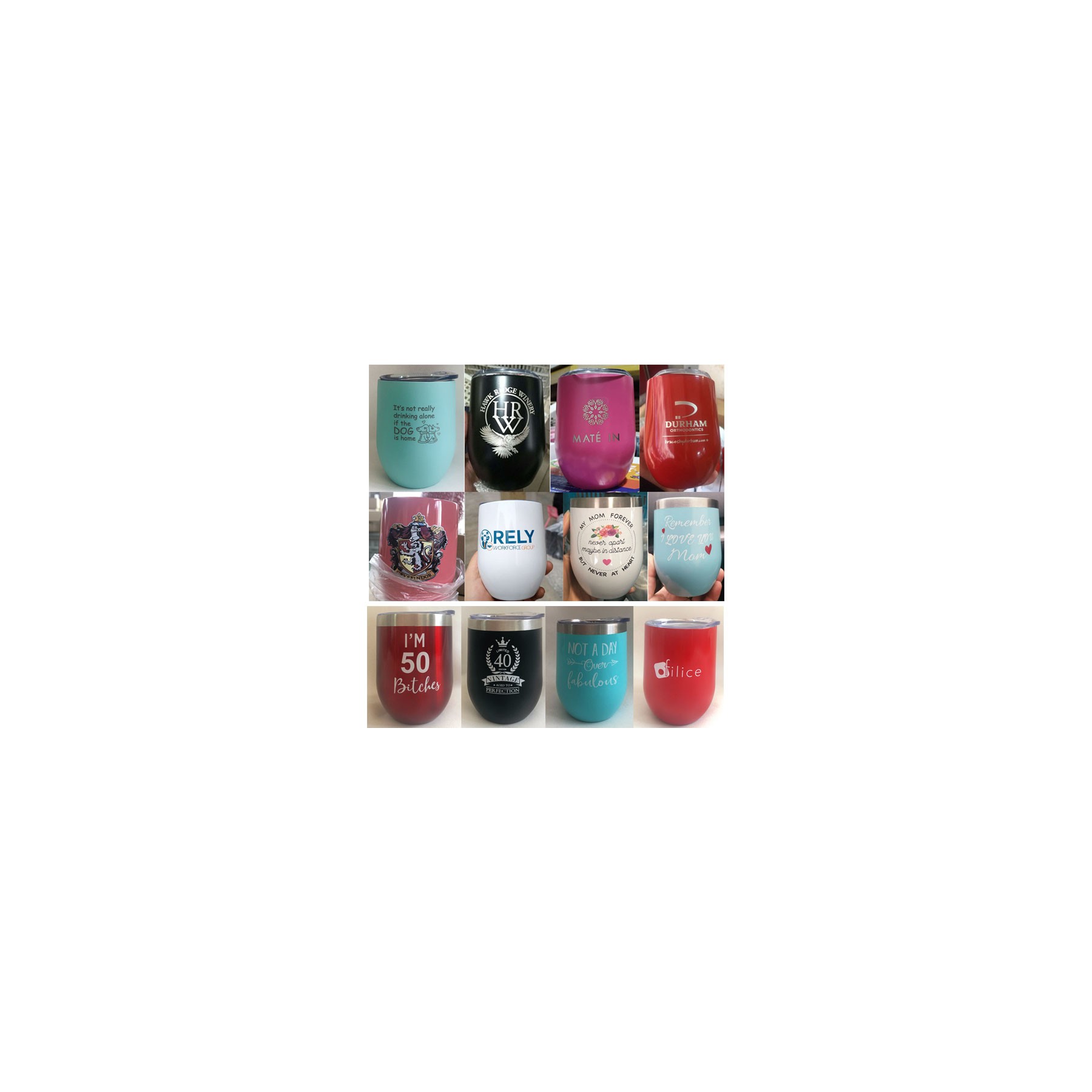 12oz Stemless Wine Glass with Lid 3