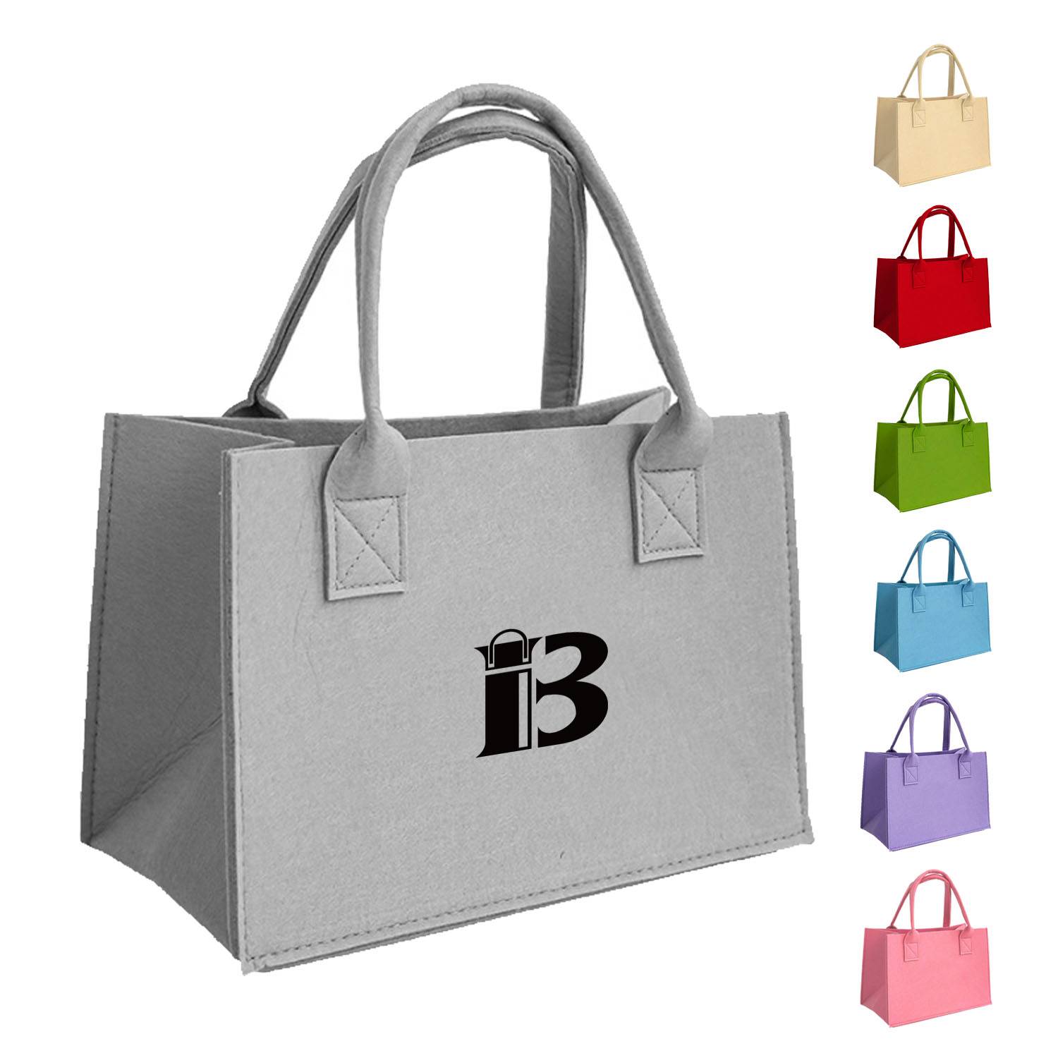 Felt Tote Bag, custom tote bag with logo imprint 1