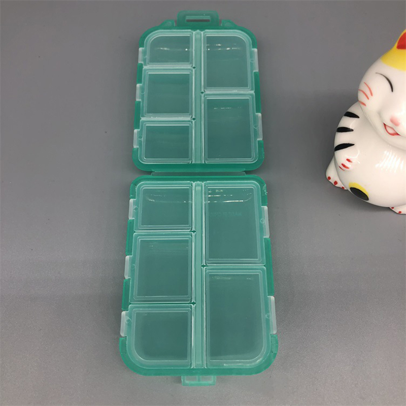 10 Grids Pill Cases Portable Travel Pill Organizer Box 18