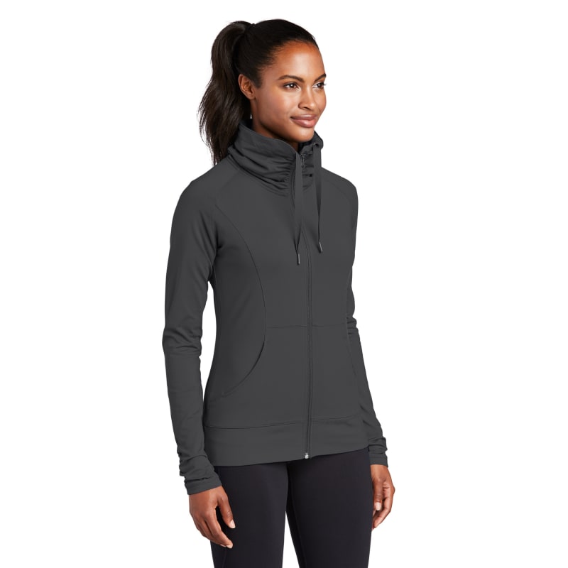 Sport-Tek Women's Sport-Wick Stretch Full-Zip Jacket. 21