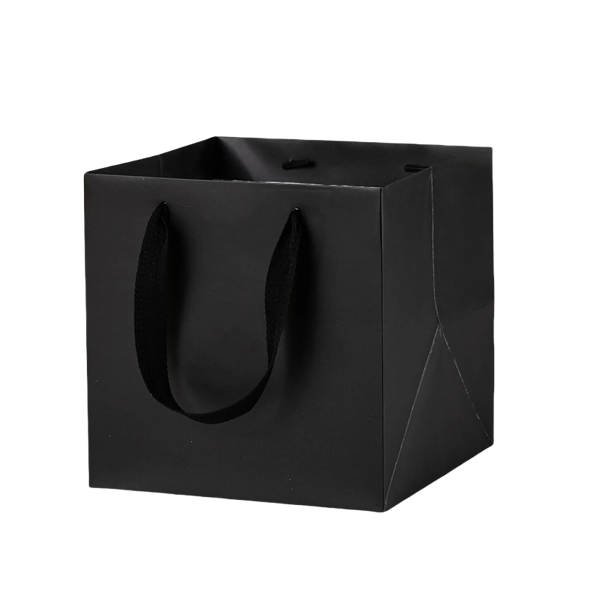 Durable Square Kraft Paper Gift Tote Bag 9