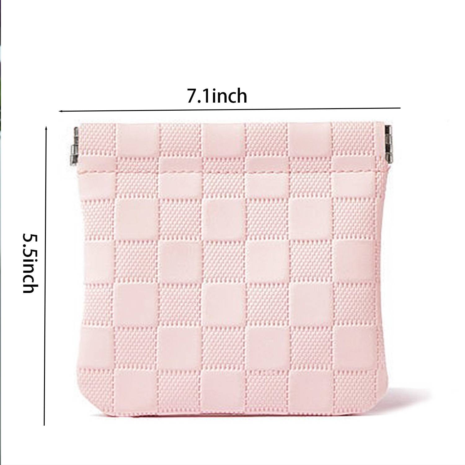 Travel Mini PU Makeup Bag with Snap Closure & Nylon Lining, custom luggage with logo imprint 5