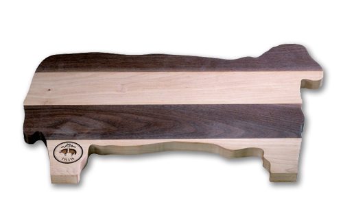 Wood Cutting Board - Cow 3
