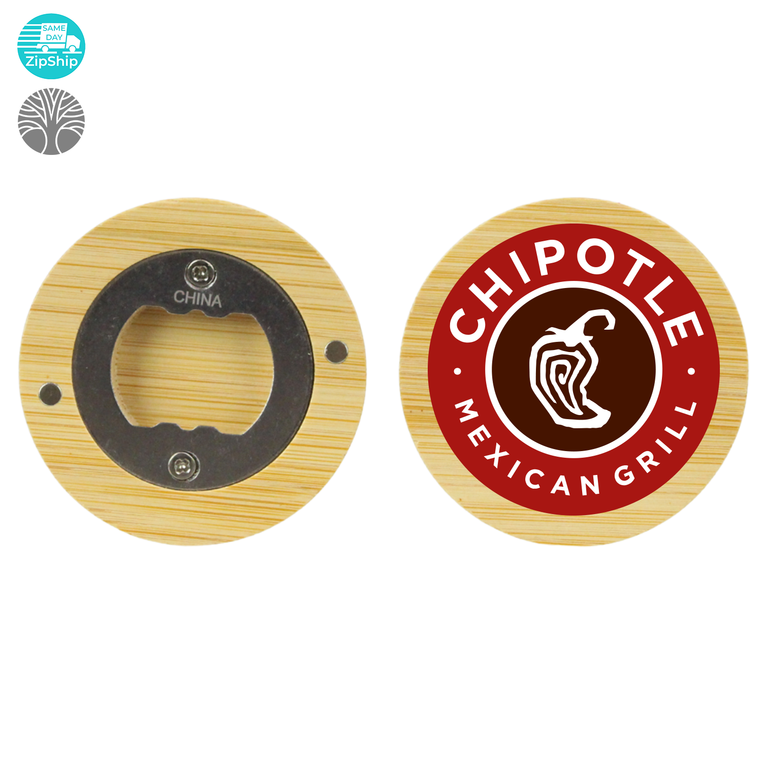 Magnetic Bamboo Bottle Opener 2