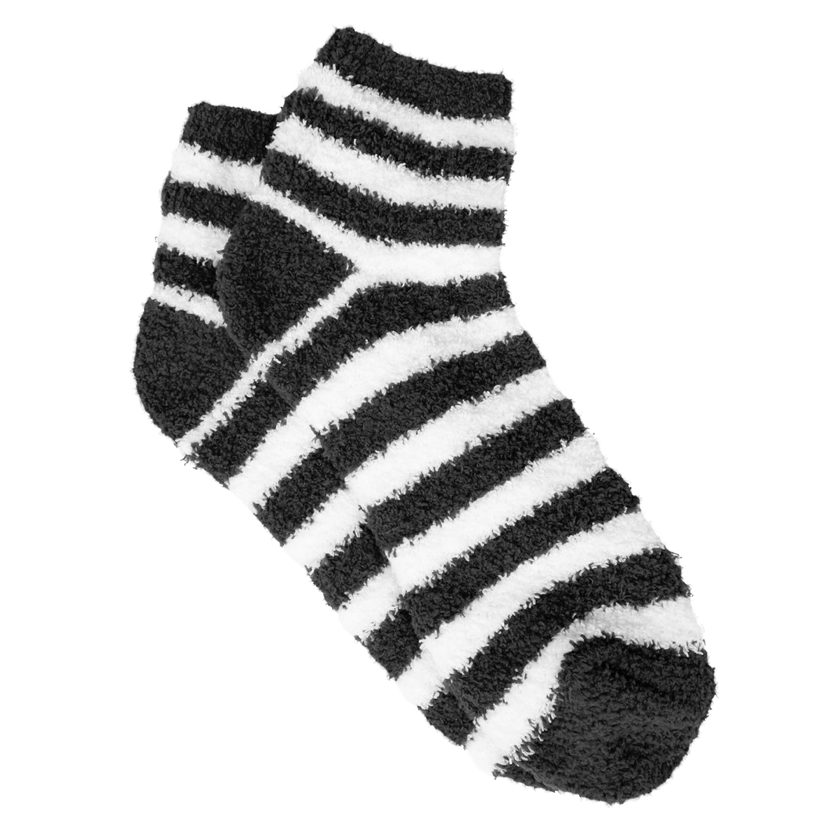 Fuzzy Stripe Socks 3