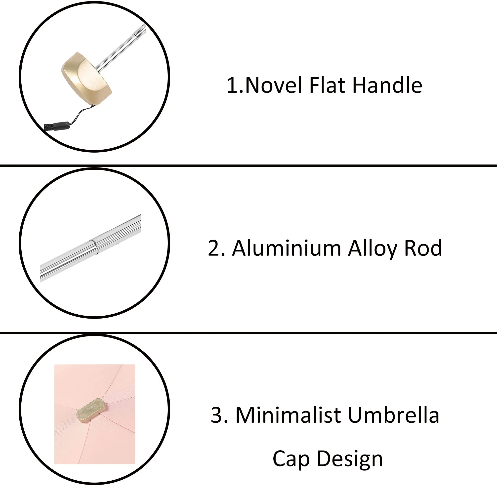 Black Glue Mini Sunshade Umbrella 8
