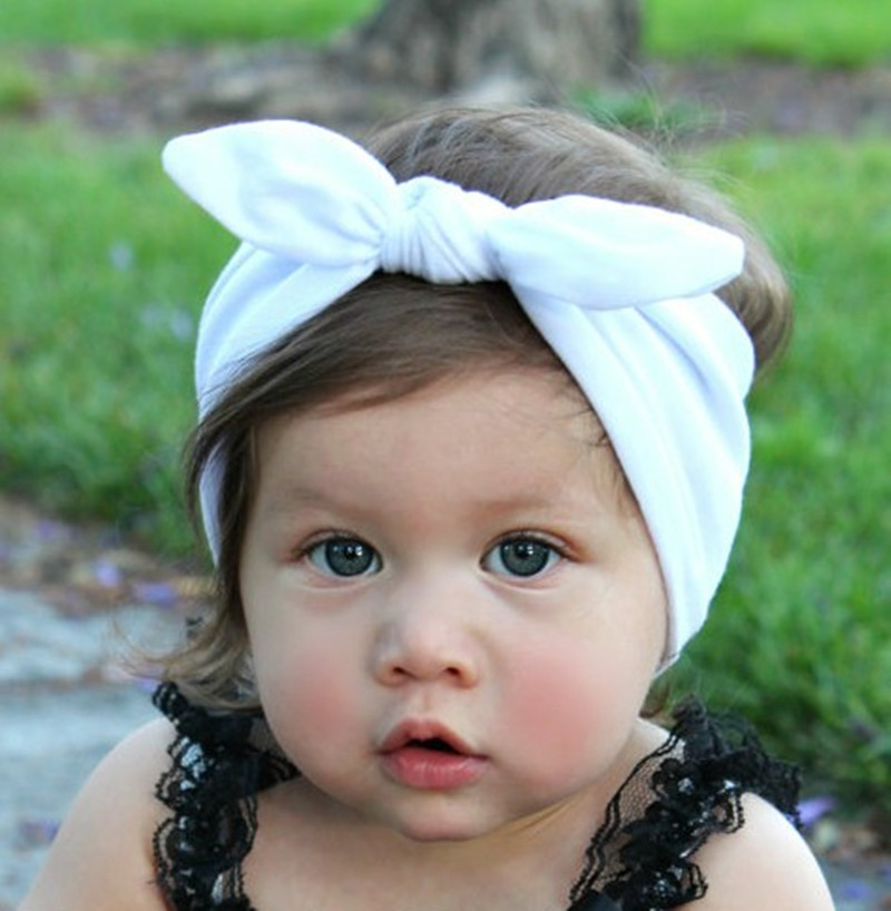 Head-wraps Hair Band Knotted Headband Rabbit Ears 24