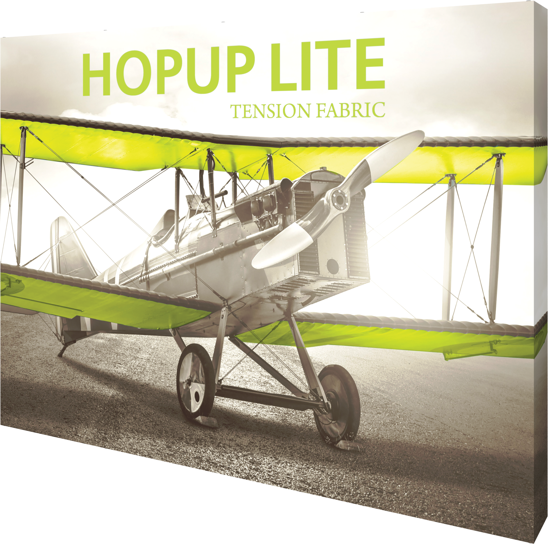 Hopup Lite 10ft Straight Full Height Tension Fabric Display & Front Graphic 8
