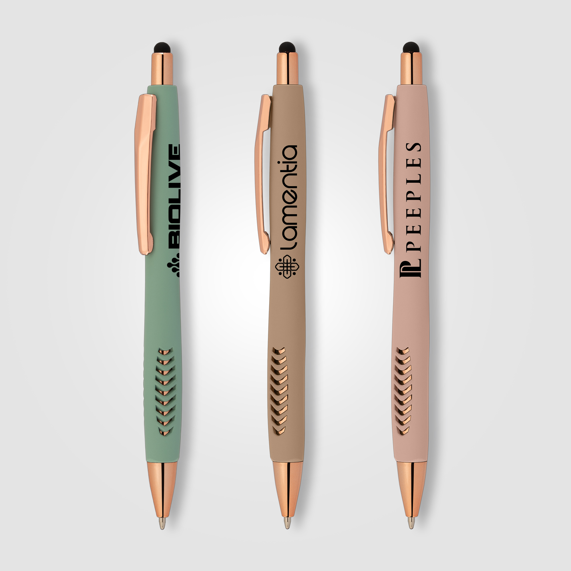 Avalon Softy Rose Gold Designer Pen w/ Stylus 4