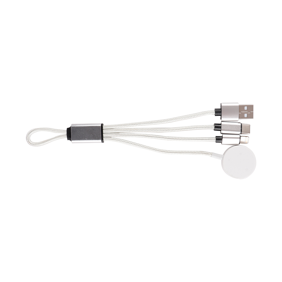 PVC Multi-Port Charging Cable with Apple Watch Wireless Charger - Stock & Custom PVC Options 14