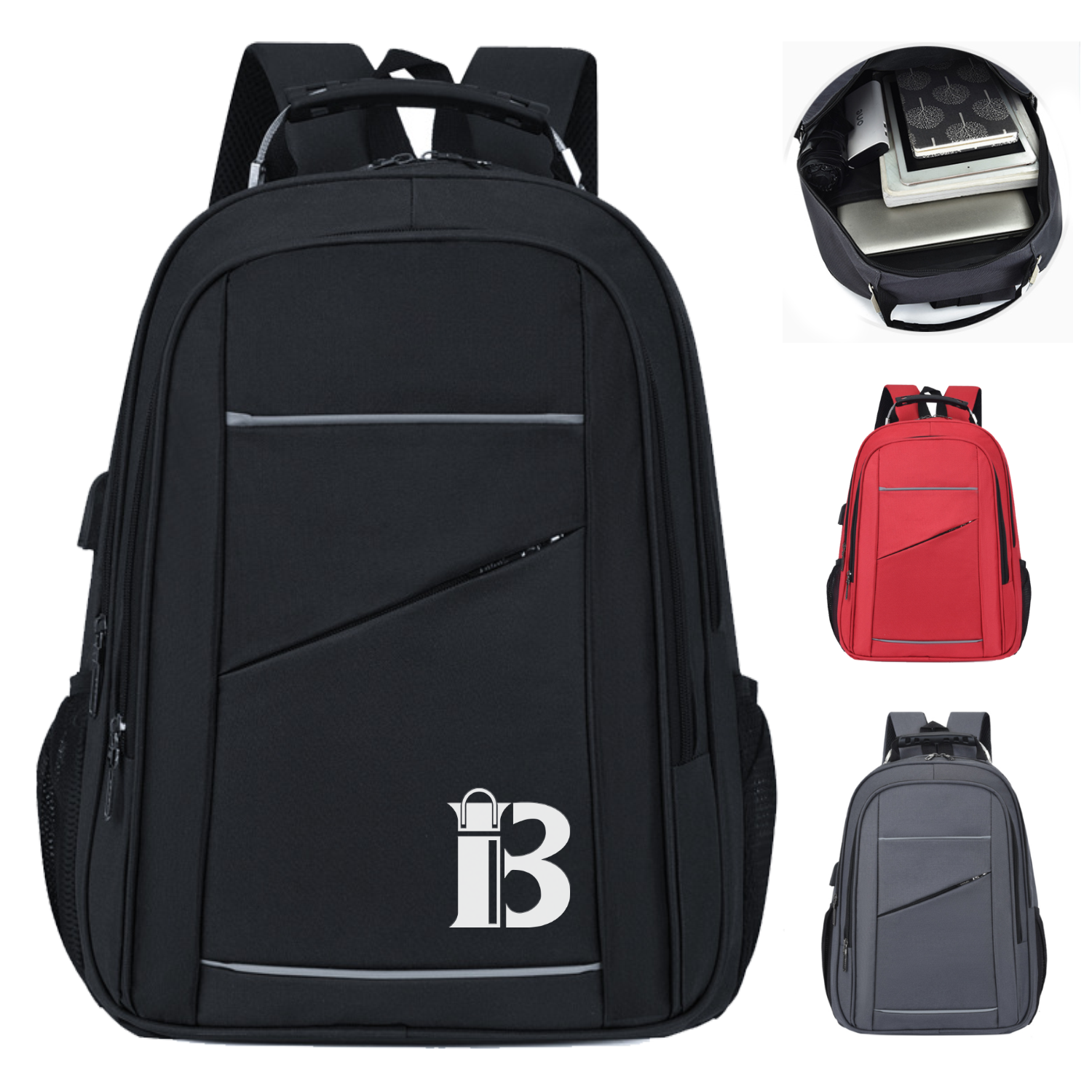 15.6 Inch Waterproof Oxford Laptop Backpack 5