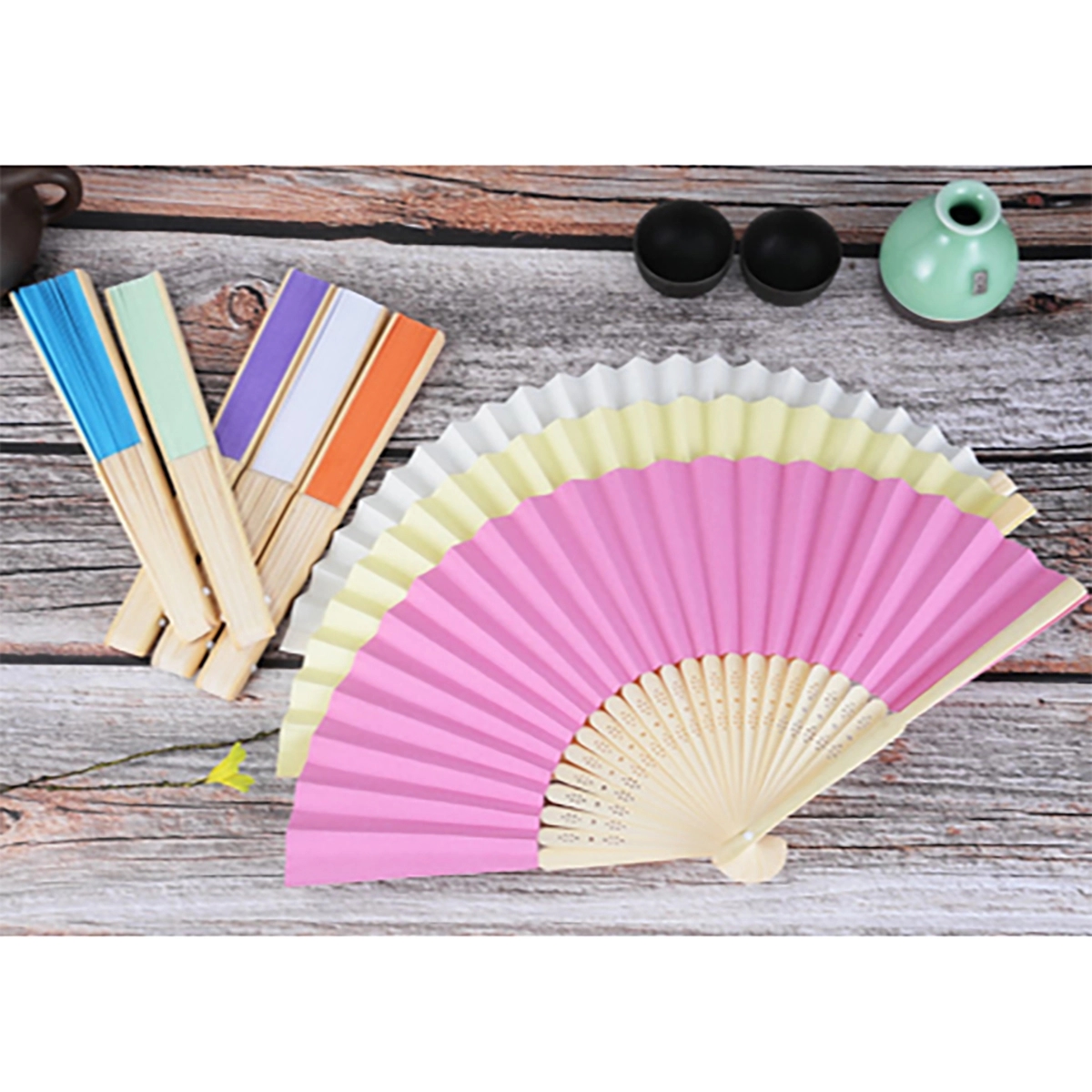 Handheld Folding Paper Fan 2