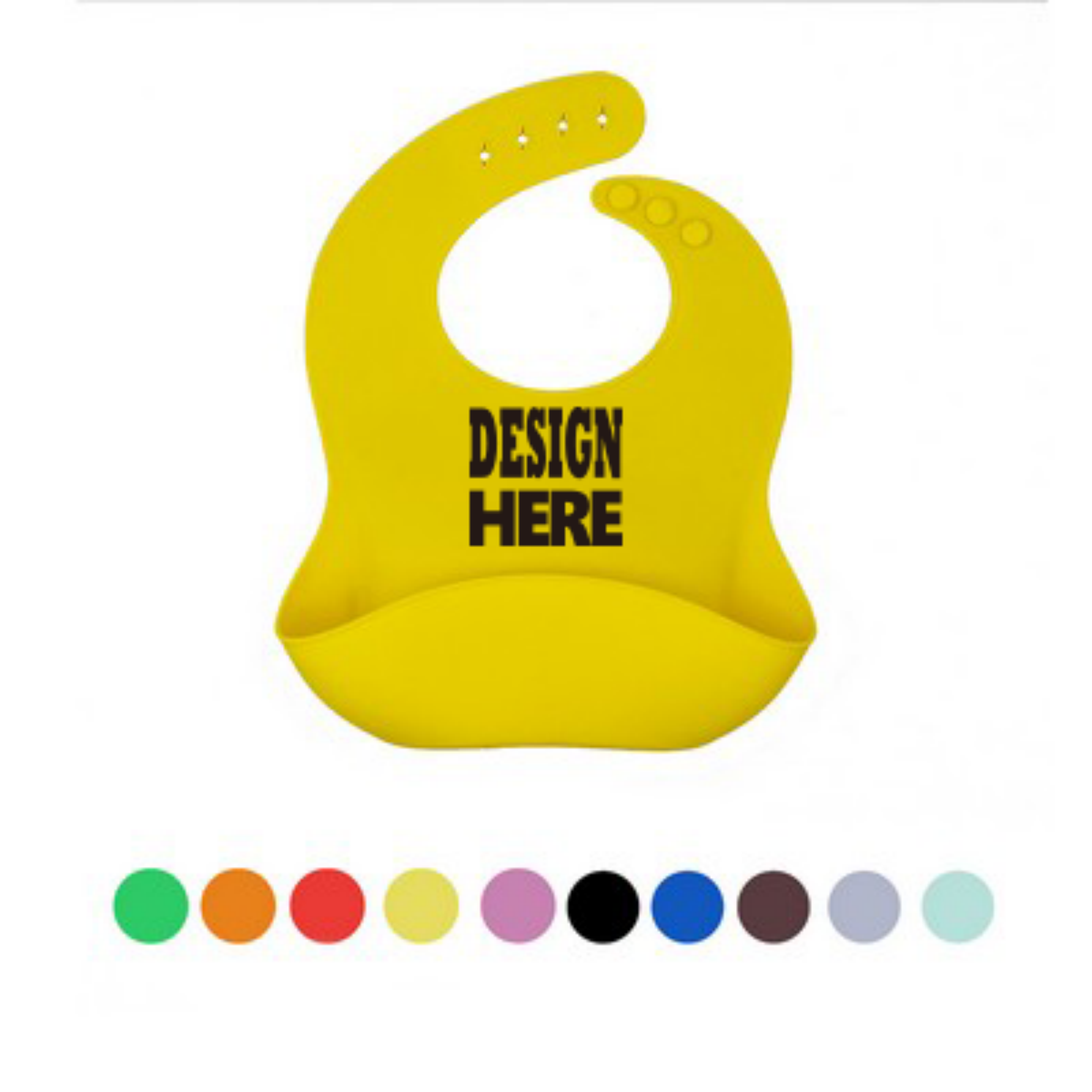 Unisex Silicone Baby Bibs 2