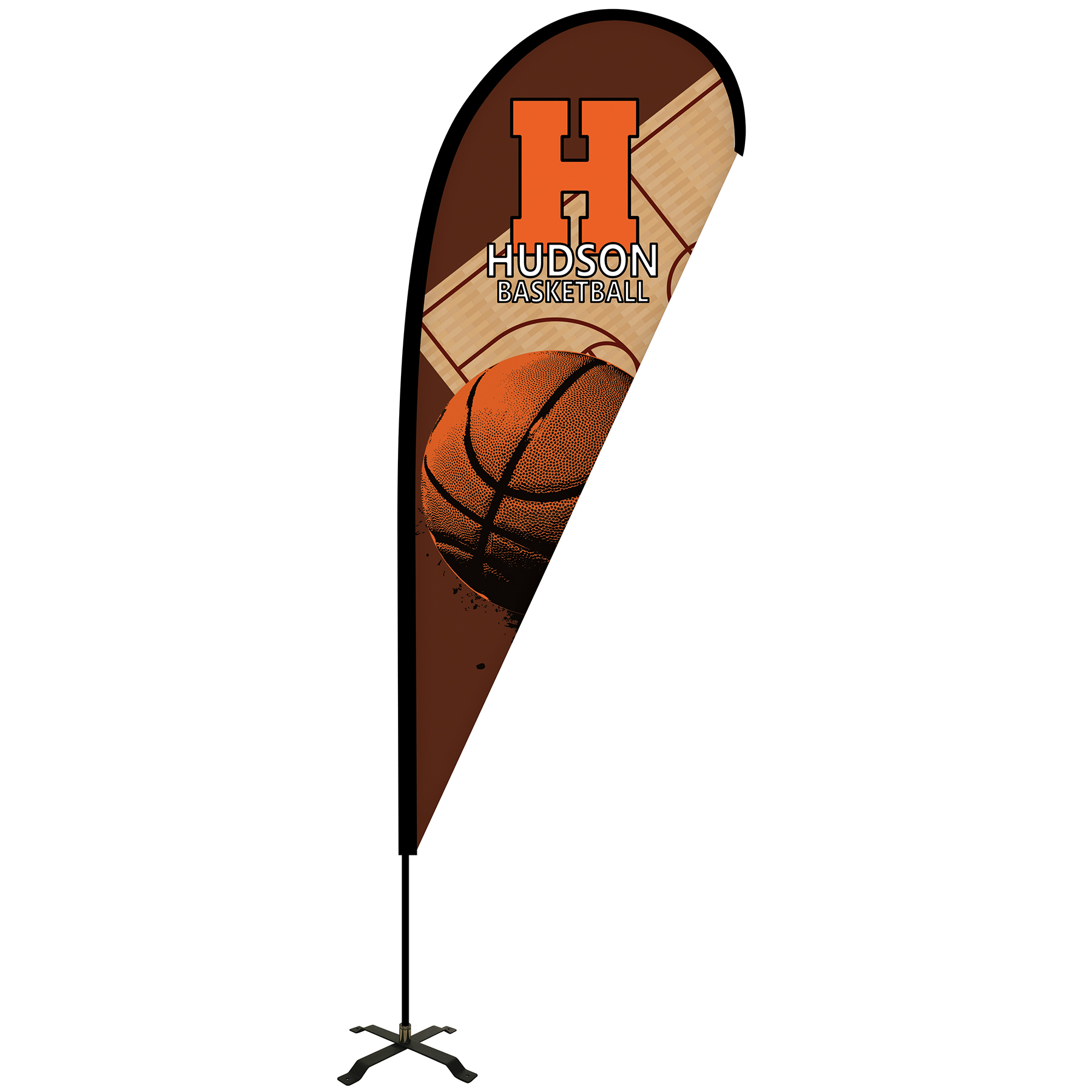 10' Portable Single Reverse Teardrop Kit with Cross Base 20