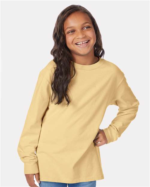 Youth Garment-Dyed Long Sleeve T-Shirt - GDH275 67