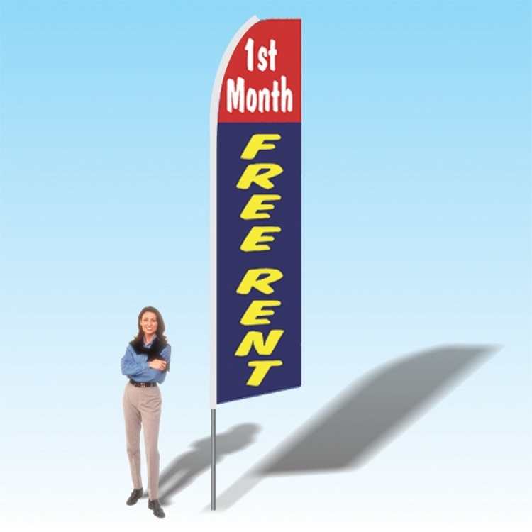 15FT 1st Month Free Rent Advertising Banner Flag 1
