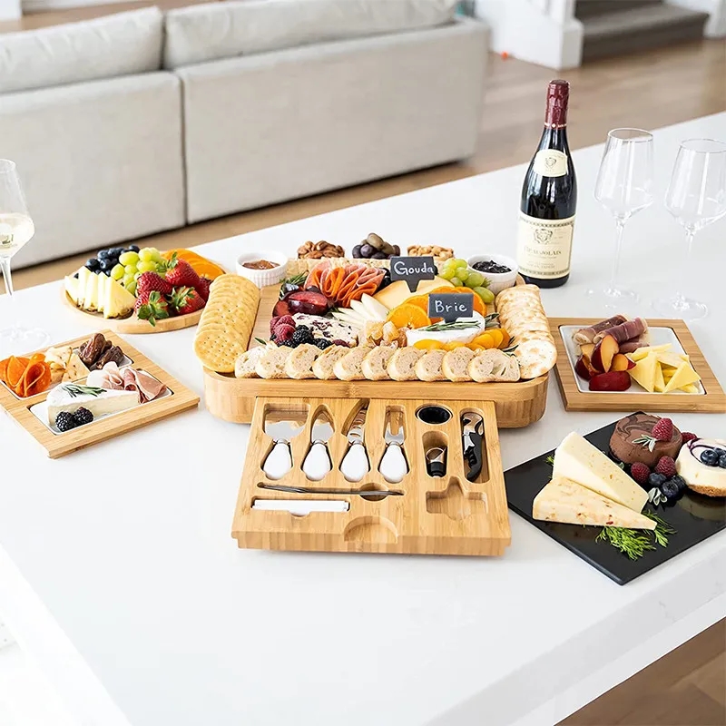 Bamboo Large Charcuterie Board Set 5