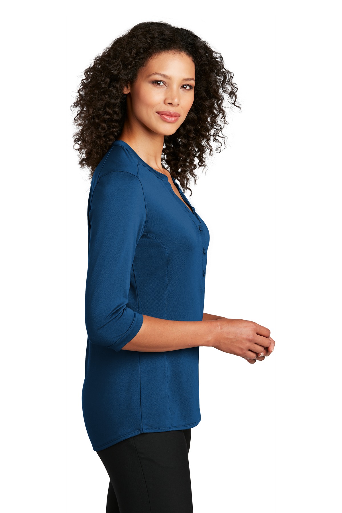 Port Authority Women's UV Choice Pique Henley LK750 12