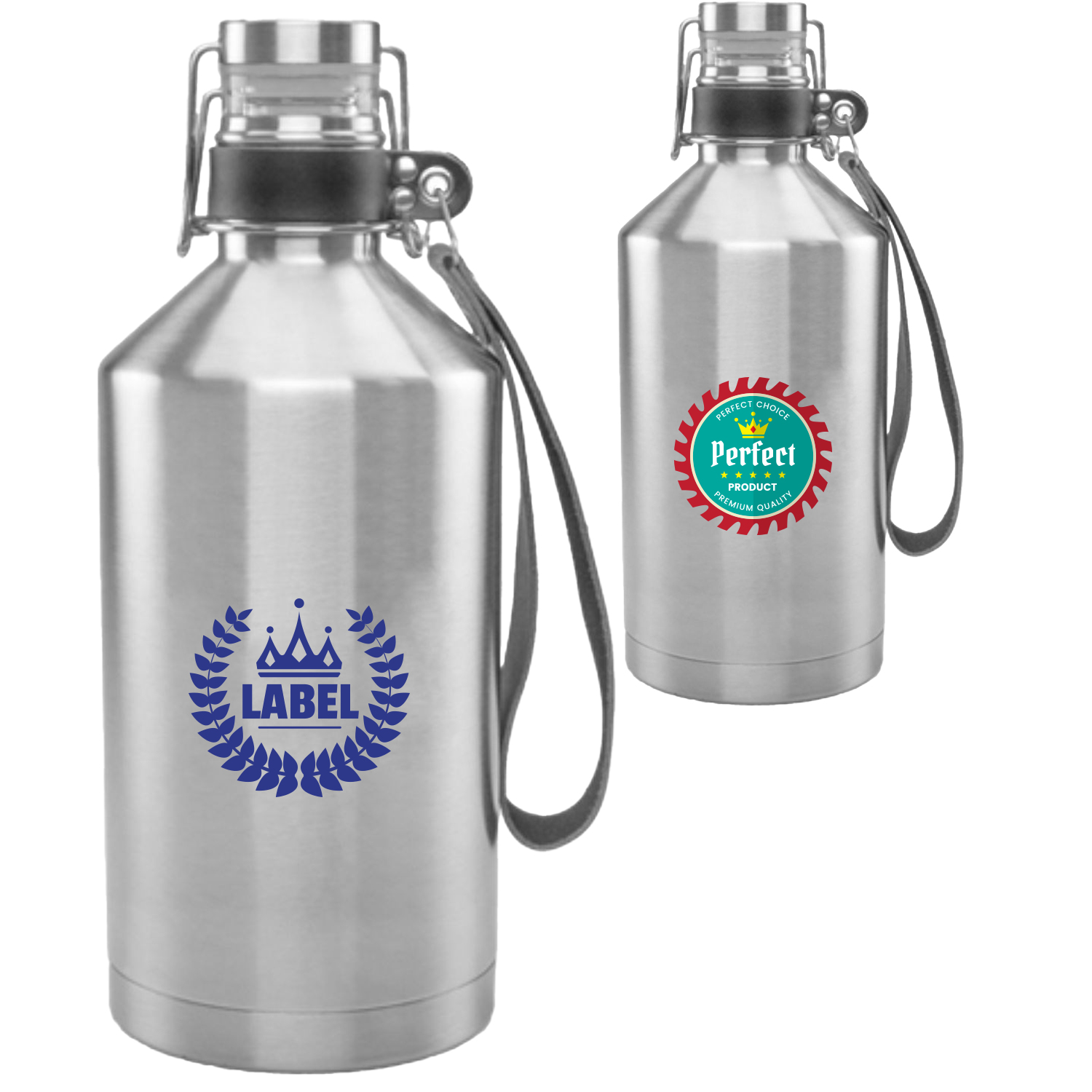 64 oz Stainless Steel Canteen Growlers 1