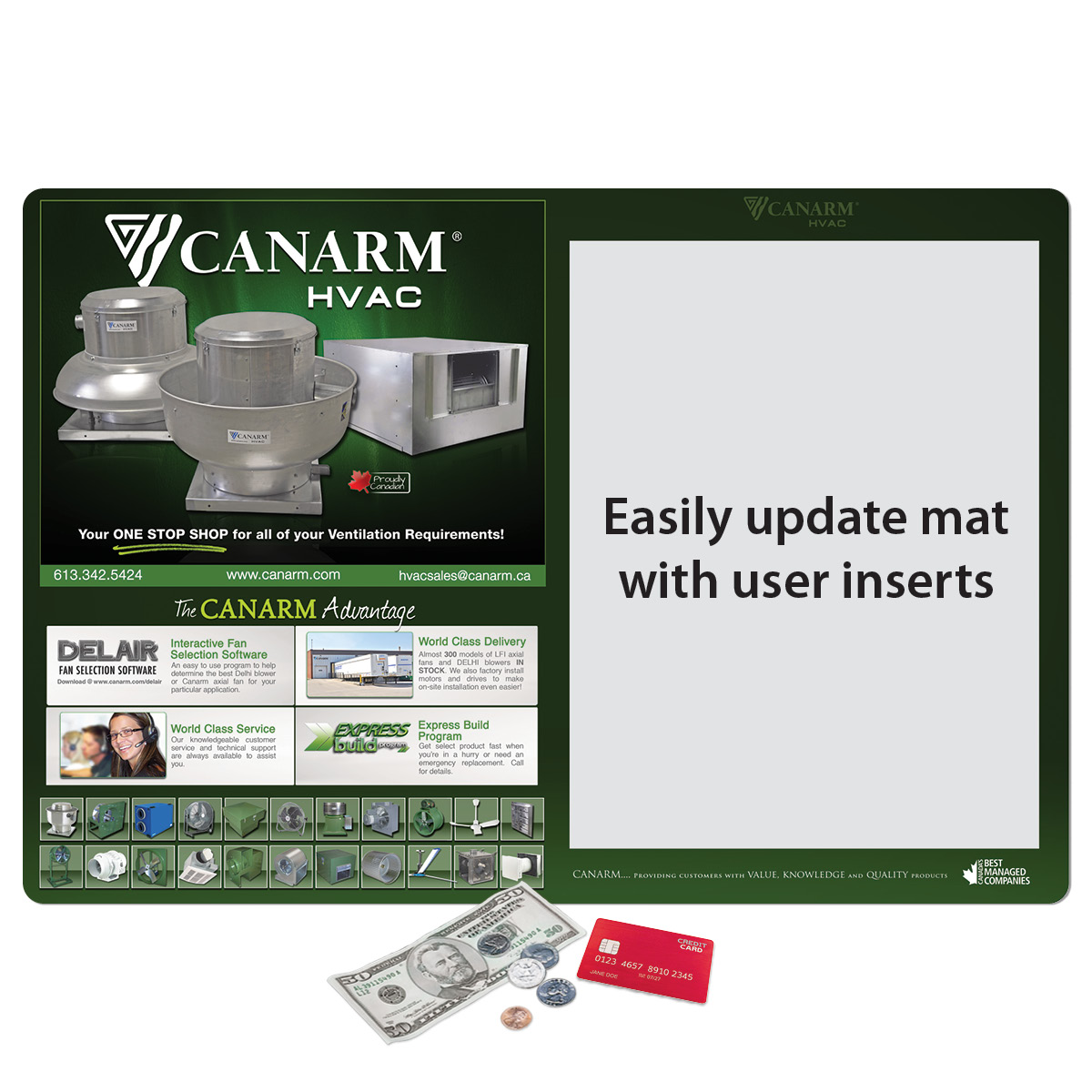 Frame-It Flex DuraTec Window Counter Mat-13"x19"x1/16"