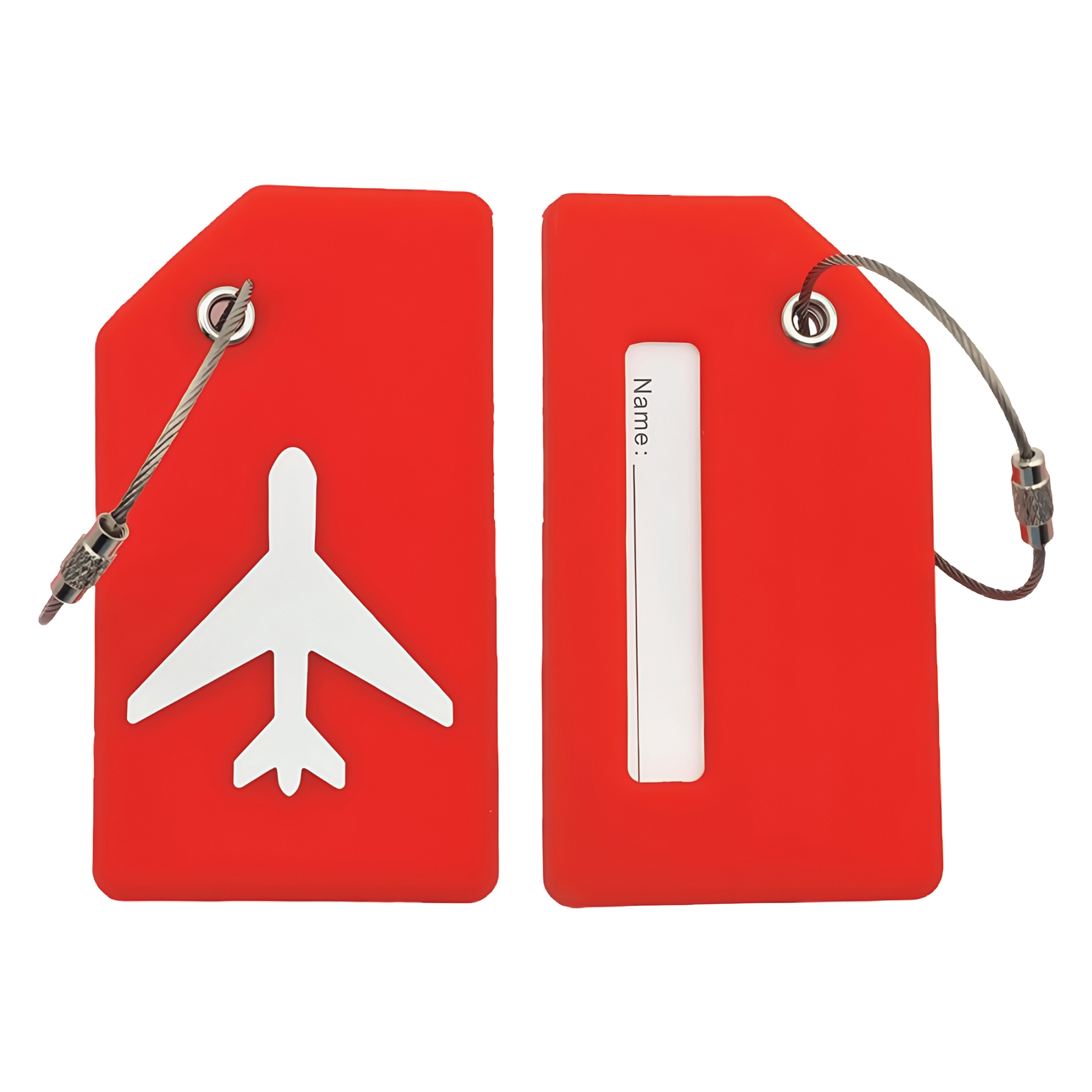 Durable Silicone Luggage Tag with Card Slot 2