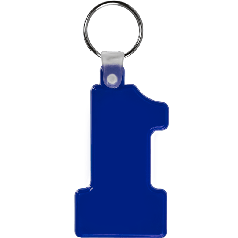 Number One Soft Plastic Keychains 6