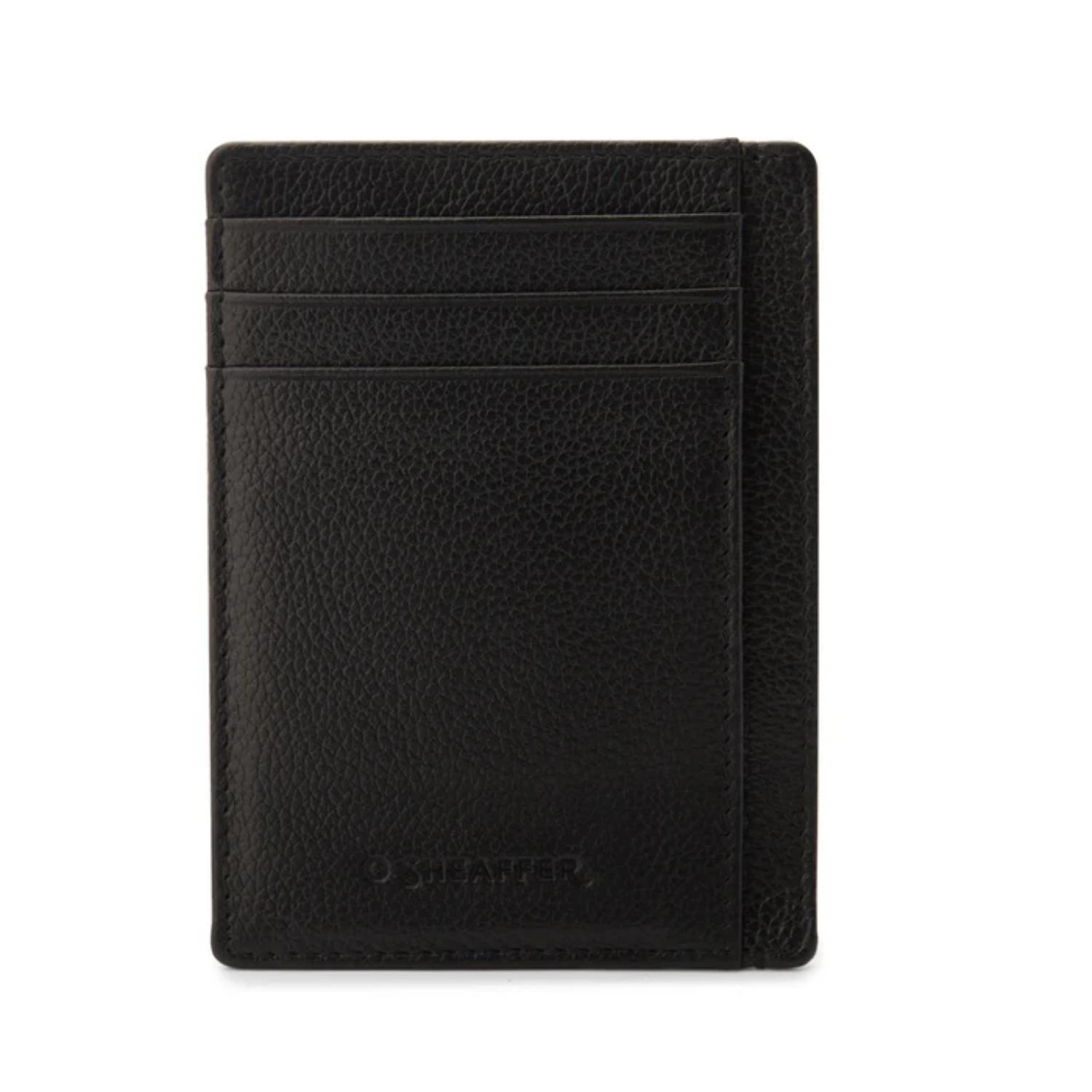 SHEAFFER® Executive Gift Set Glossy Black Gold Trim 300 Ballpoint Pen with Credit Card Holder 4