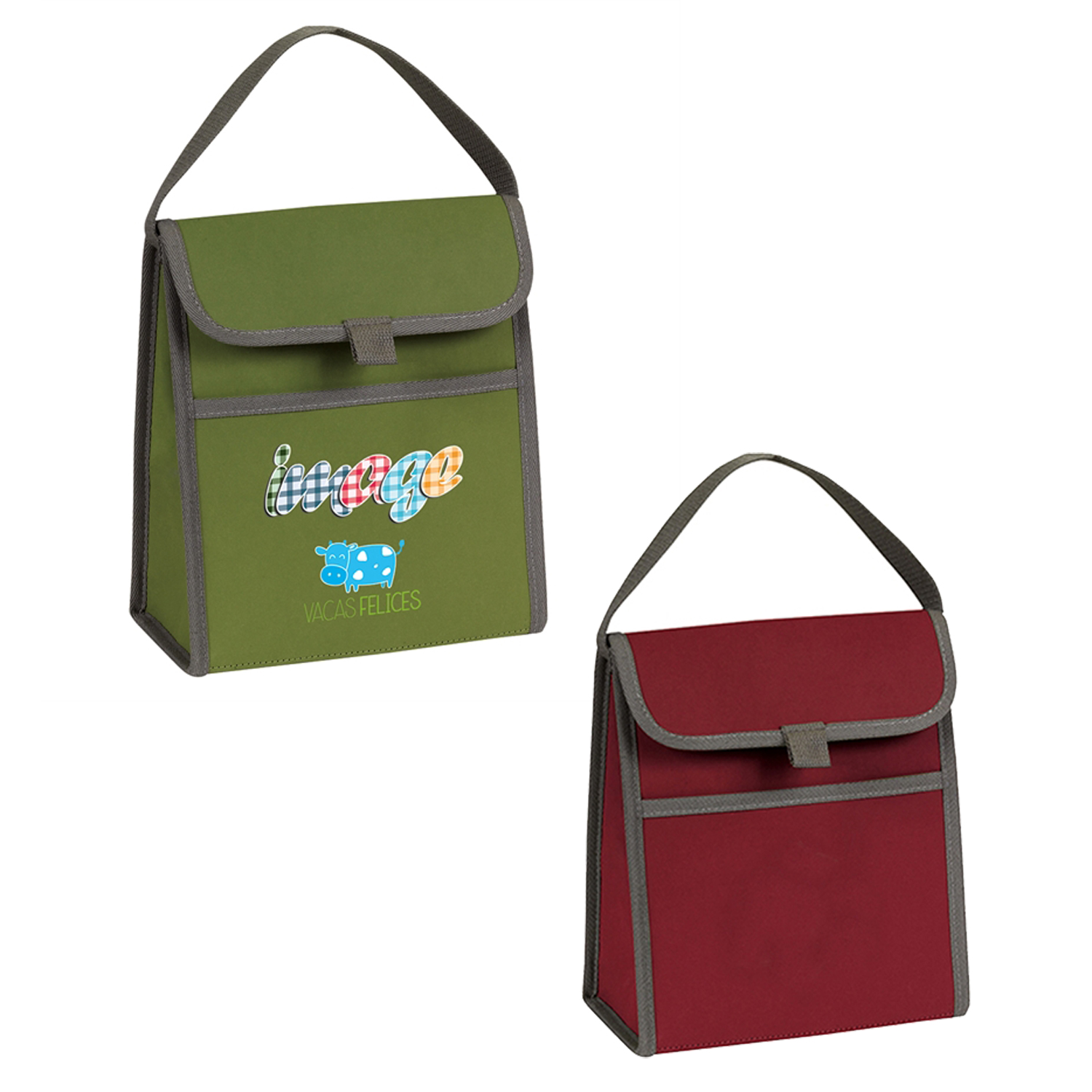 New Revolving Washable Kraft Paper Insulated Lunch Bag 2