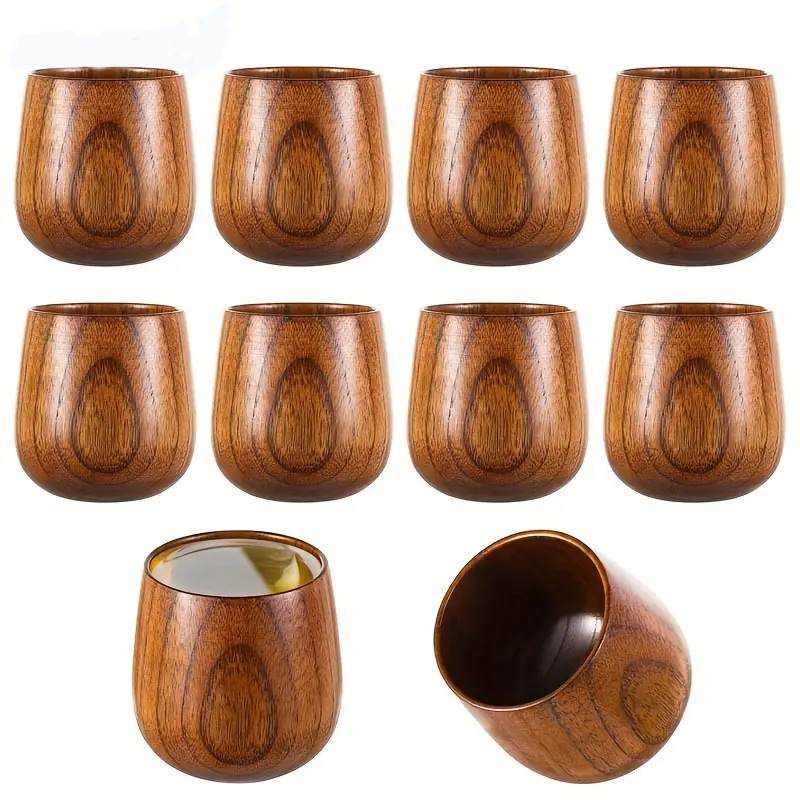 Wooden Tea Cup Water Coffee Mug 1