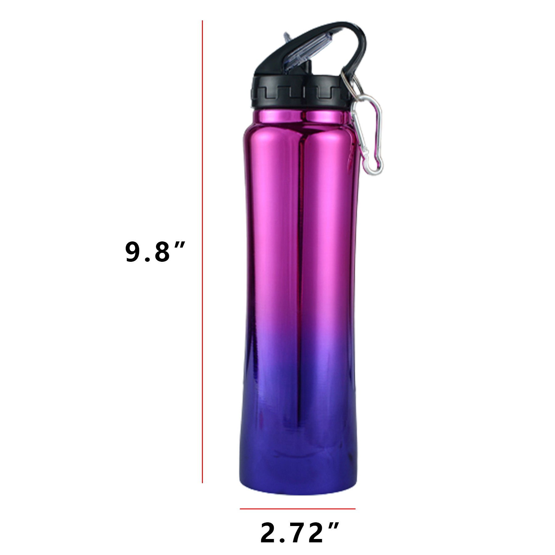 24Oz Gradient Sport Stainless Steel Bike Bottle 3