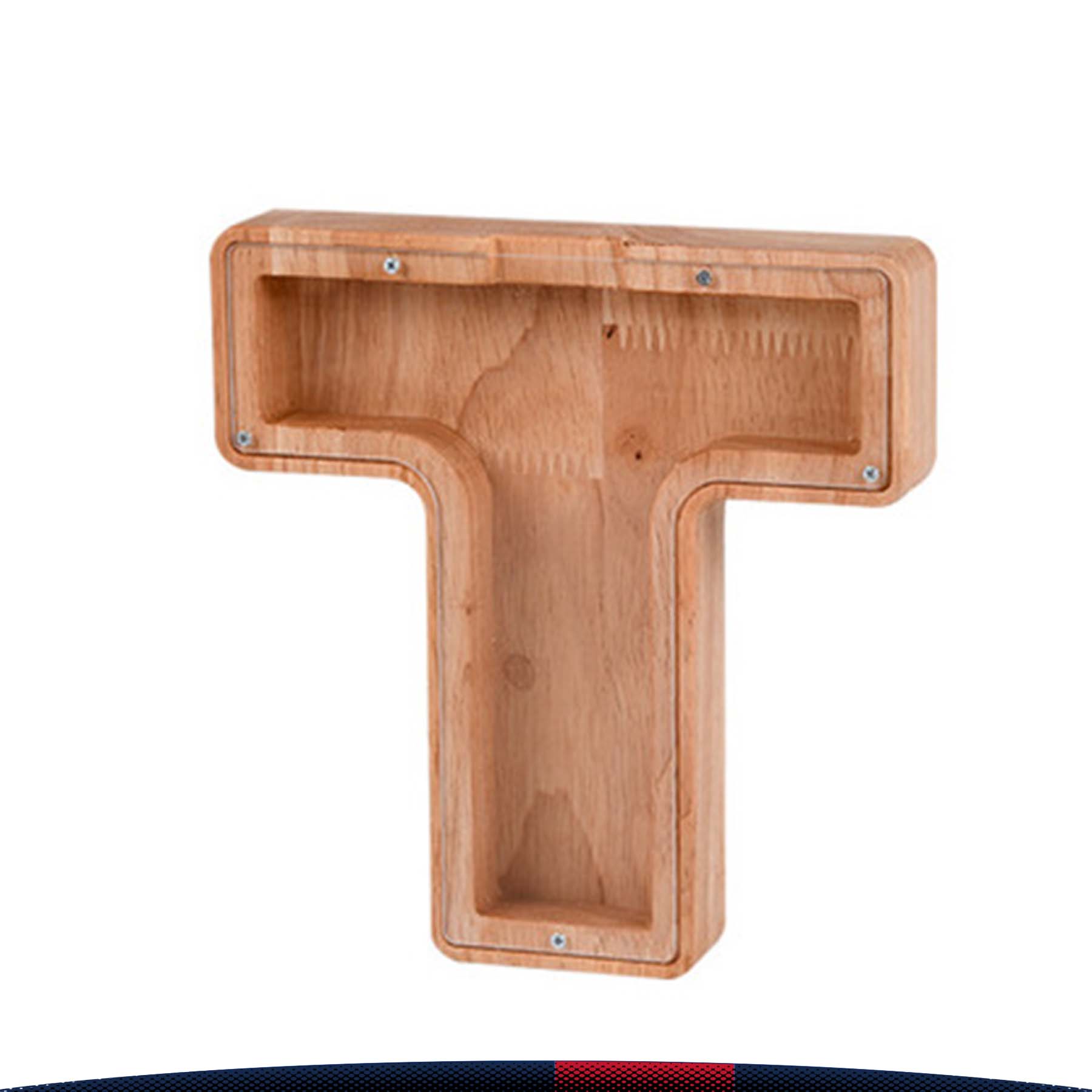 Wooden Letter Money Jar 19