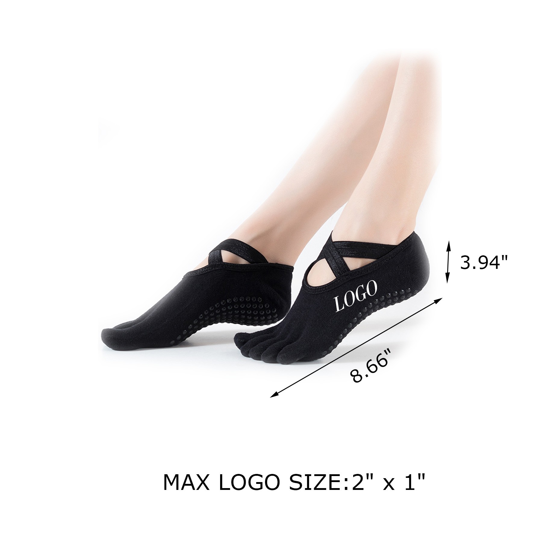 Non Slip Five Toe Yoga Socks 2
