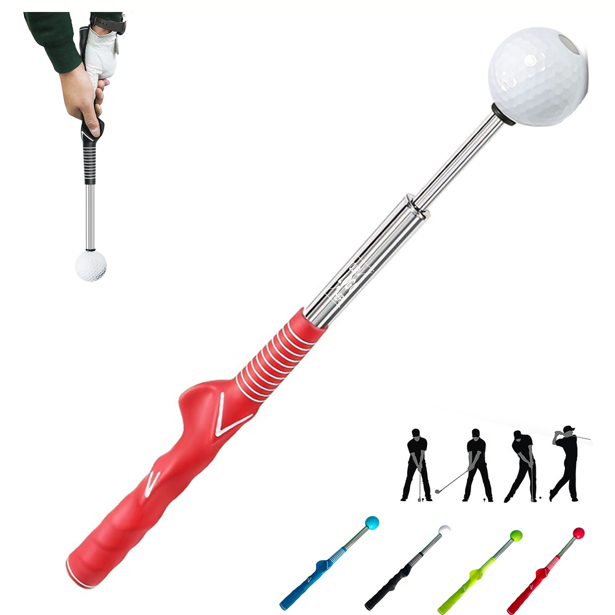 Portable Golf Swing Trainer with Telescopic Design 5