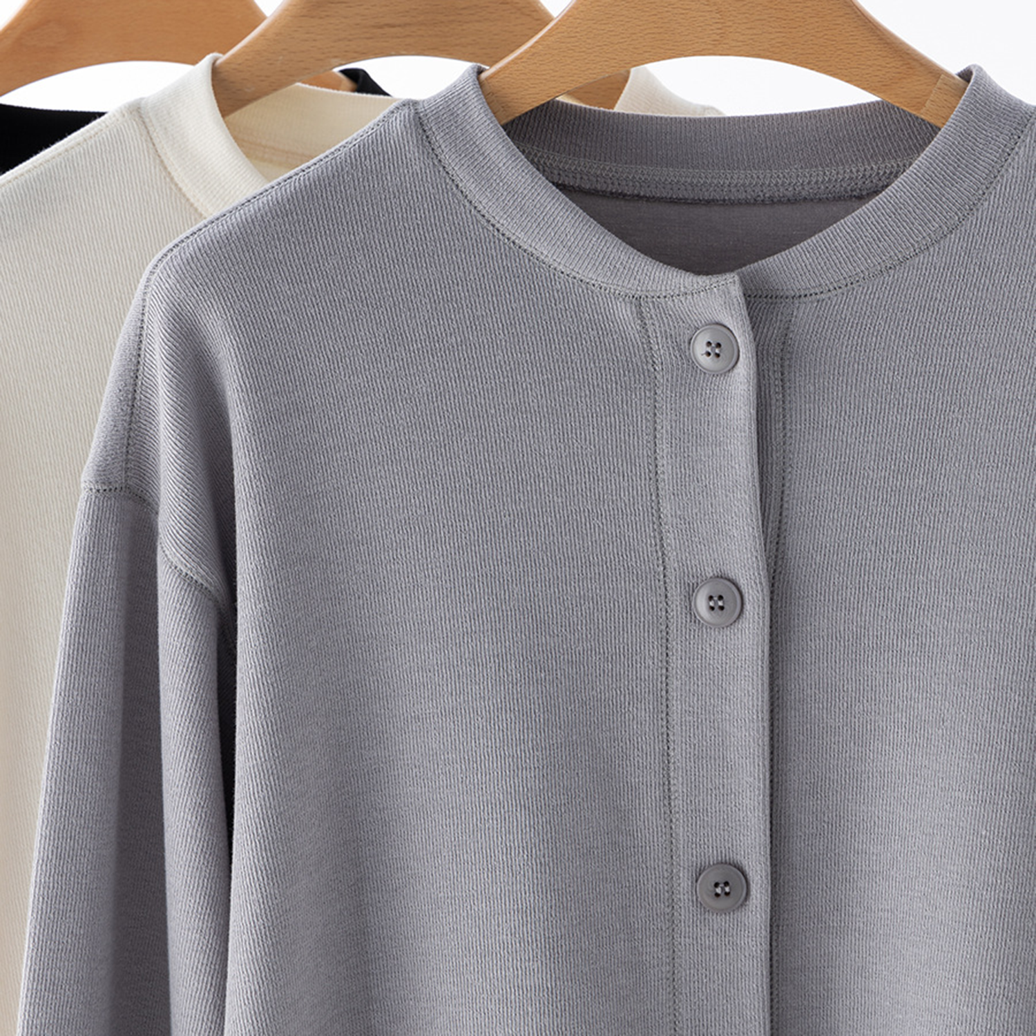 Button Cardigan Bomber Jacket 2