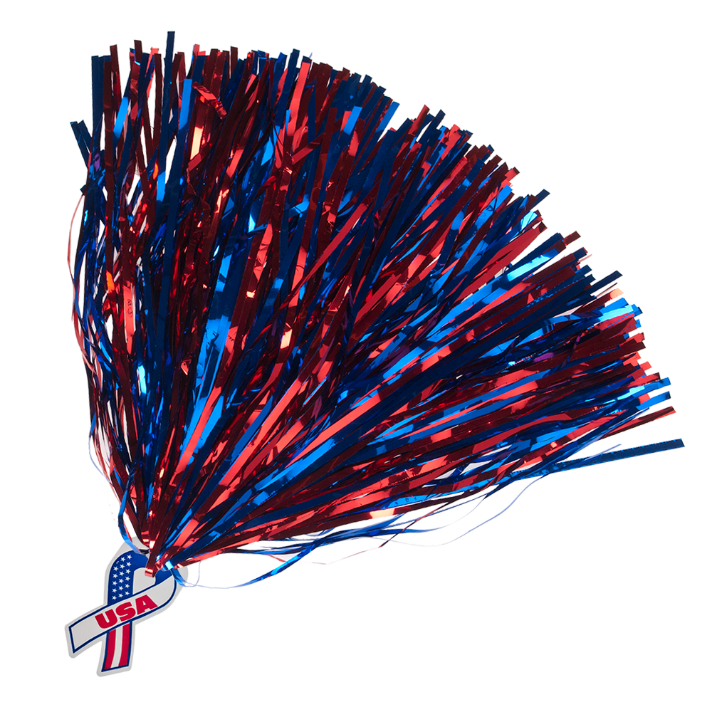 All Metallic Streamer Pom 25