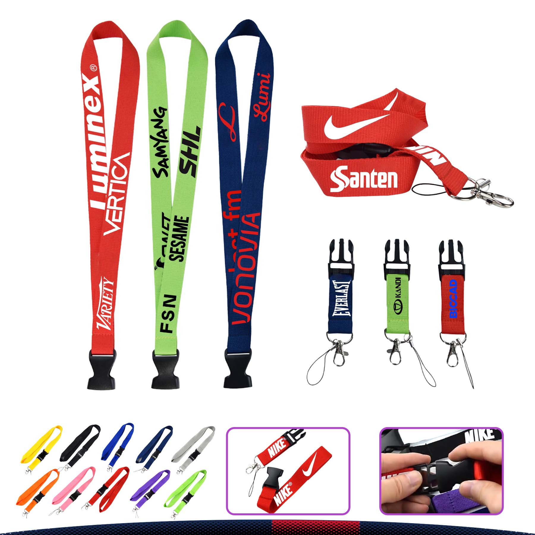 Kikes Polyester Lanyard 6
