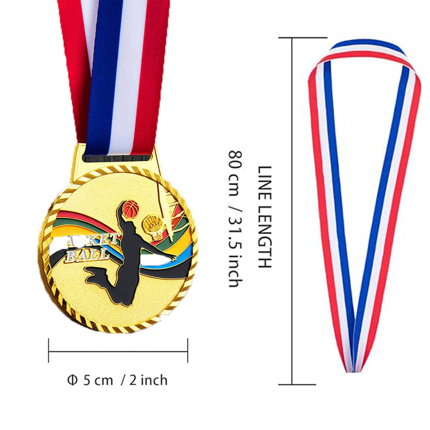 Basketball Game Customized Sports Medal 2