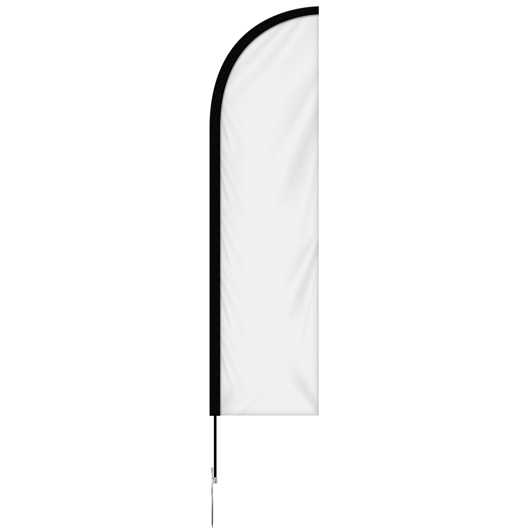 24 - Hour 8' Single Reverse Half Drop Banner with Hardware Set 5