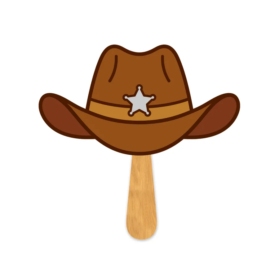 Cowboy Hat Hand Fan 2