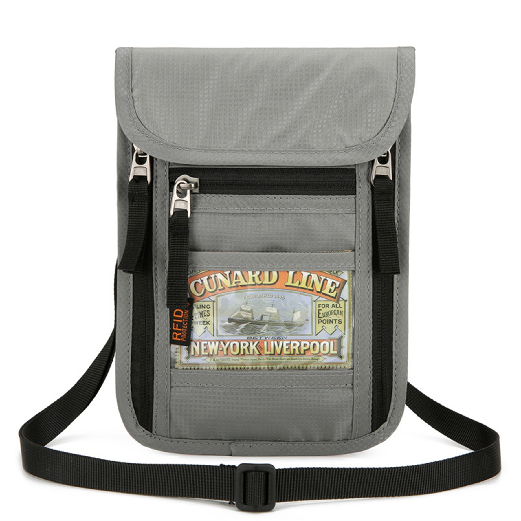 Multifunctional Neck Hanging Travel Passport Bag 6