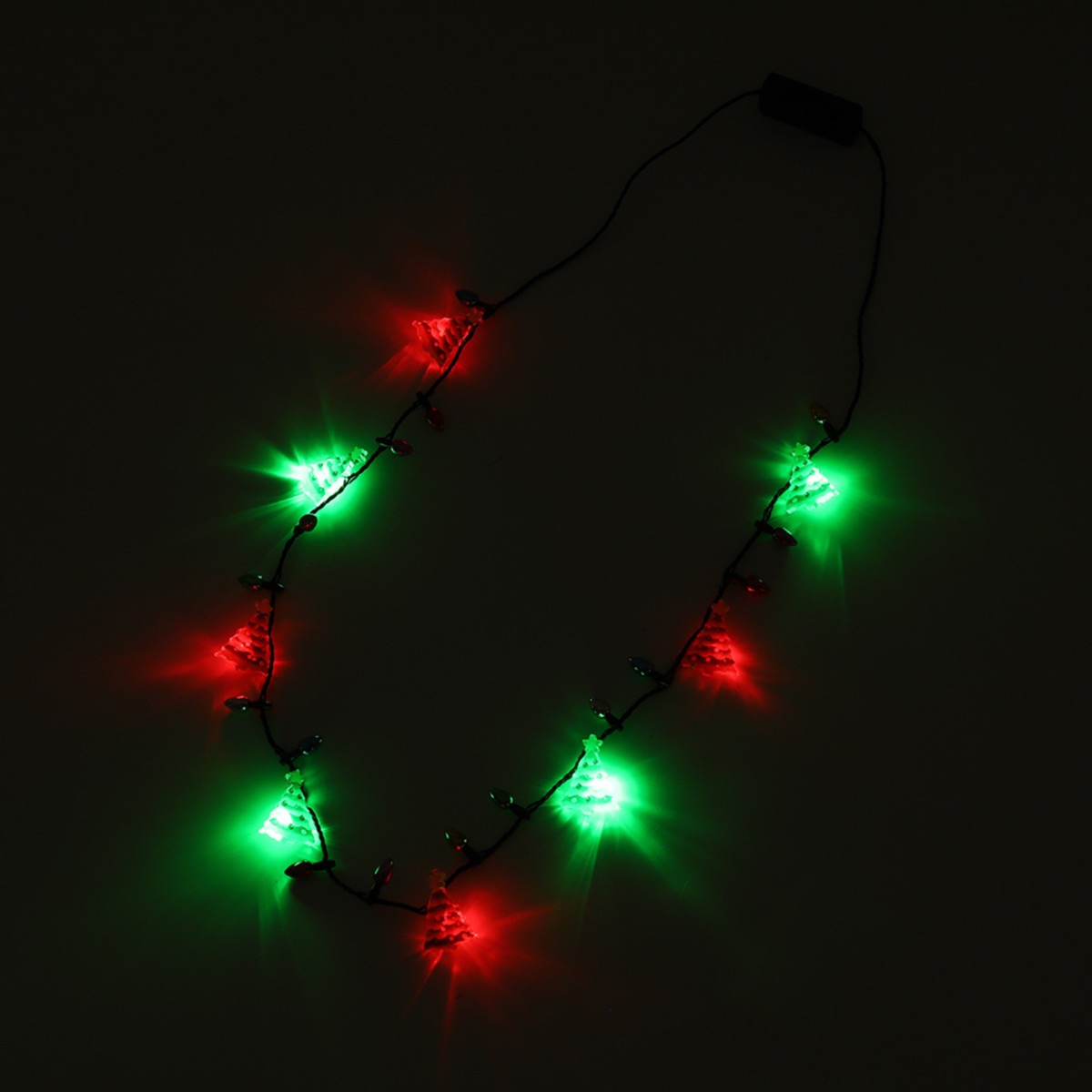 Christmas Tree Santa Necklace Party LED Light 8