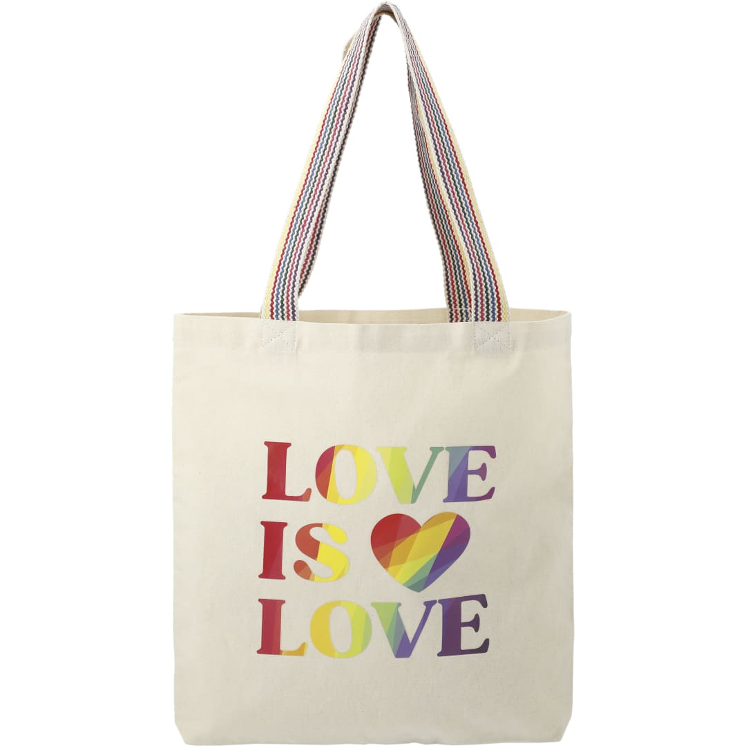 Rainbow Recycled 6oz Cotton Convention Tote 3