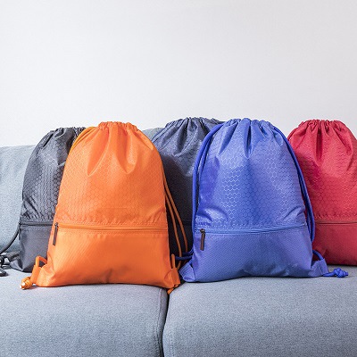 Drawstring Backpack / Zipper 11