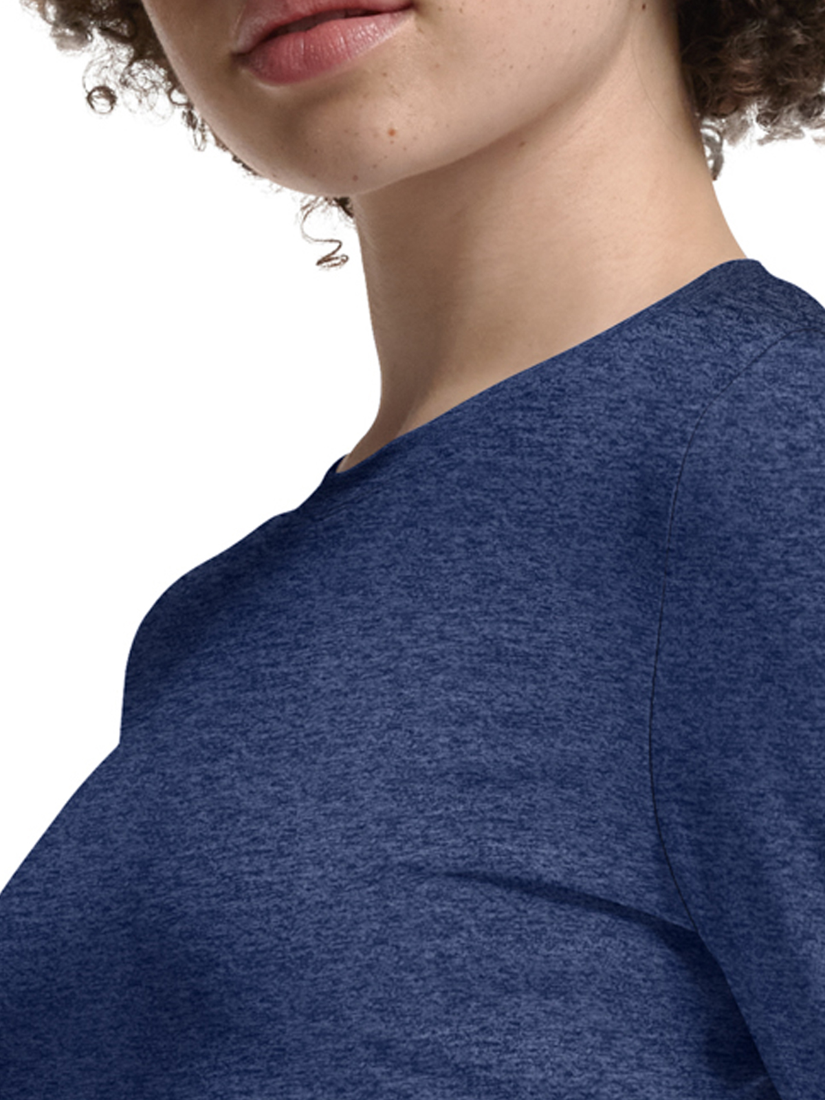 White Cross - VIBE - Women's Shirttail Hemline Underscrub Tee 53