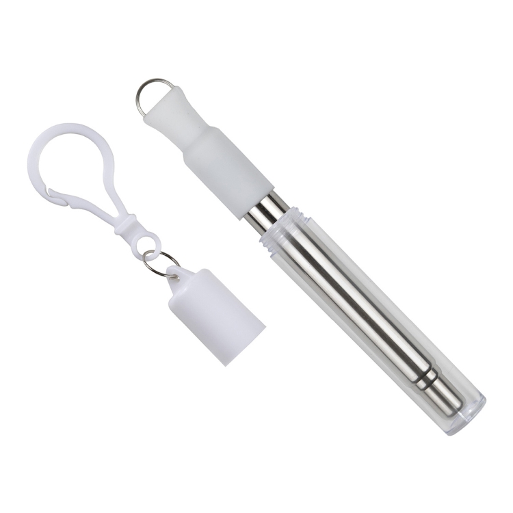 "Eco-Collapsible Straw" 8" Reusable Stainless Steel Straw 29