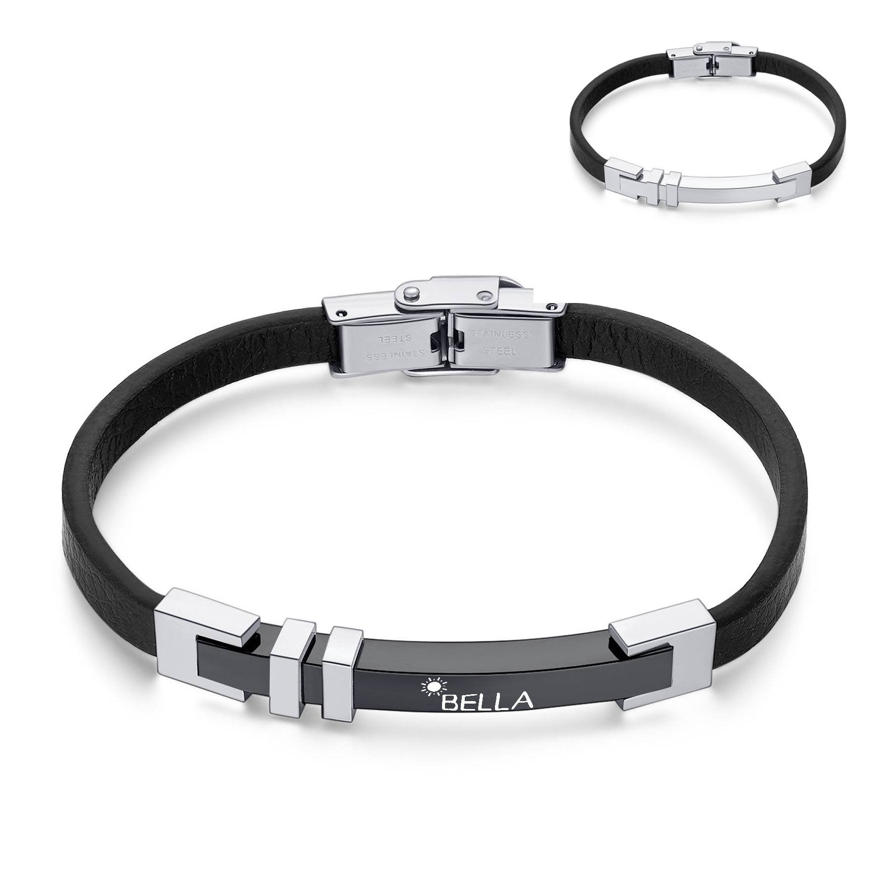 Men's versatile leather bracelet